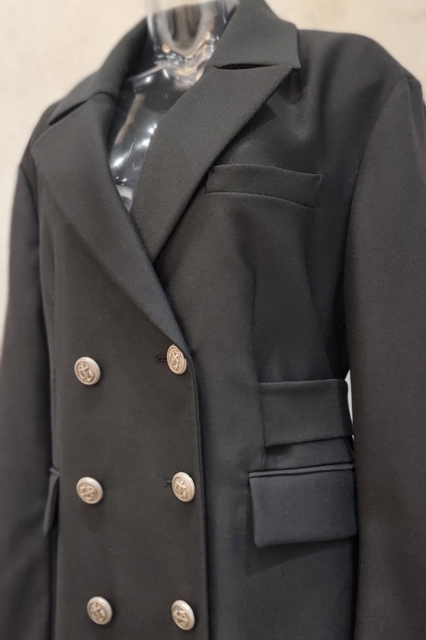 Wool Silver Boss Coat
