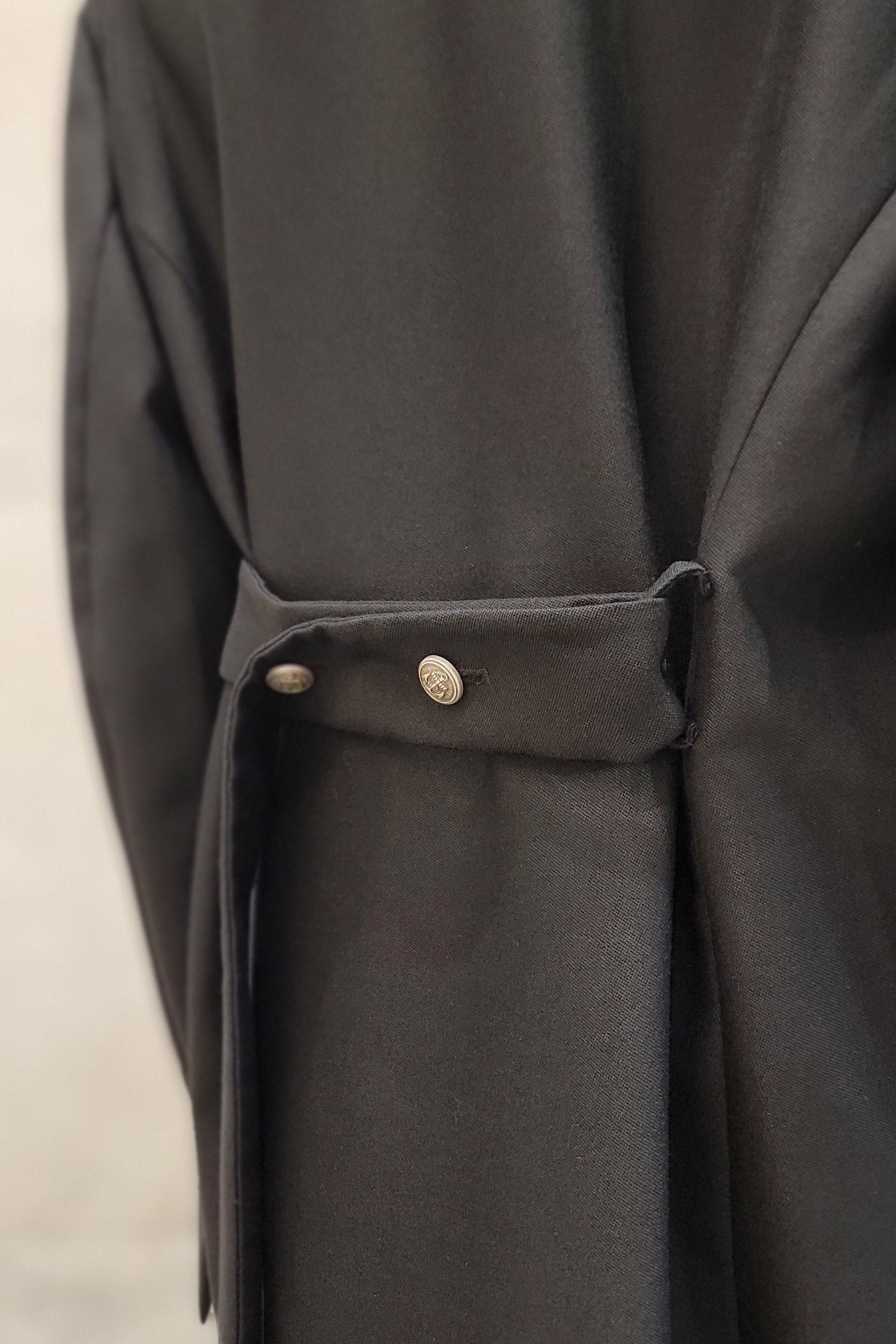 Wool Silver Boss Coat