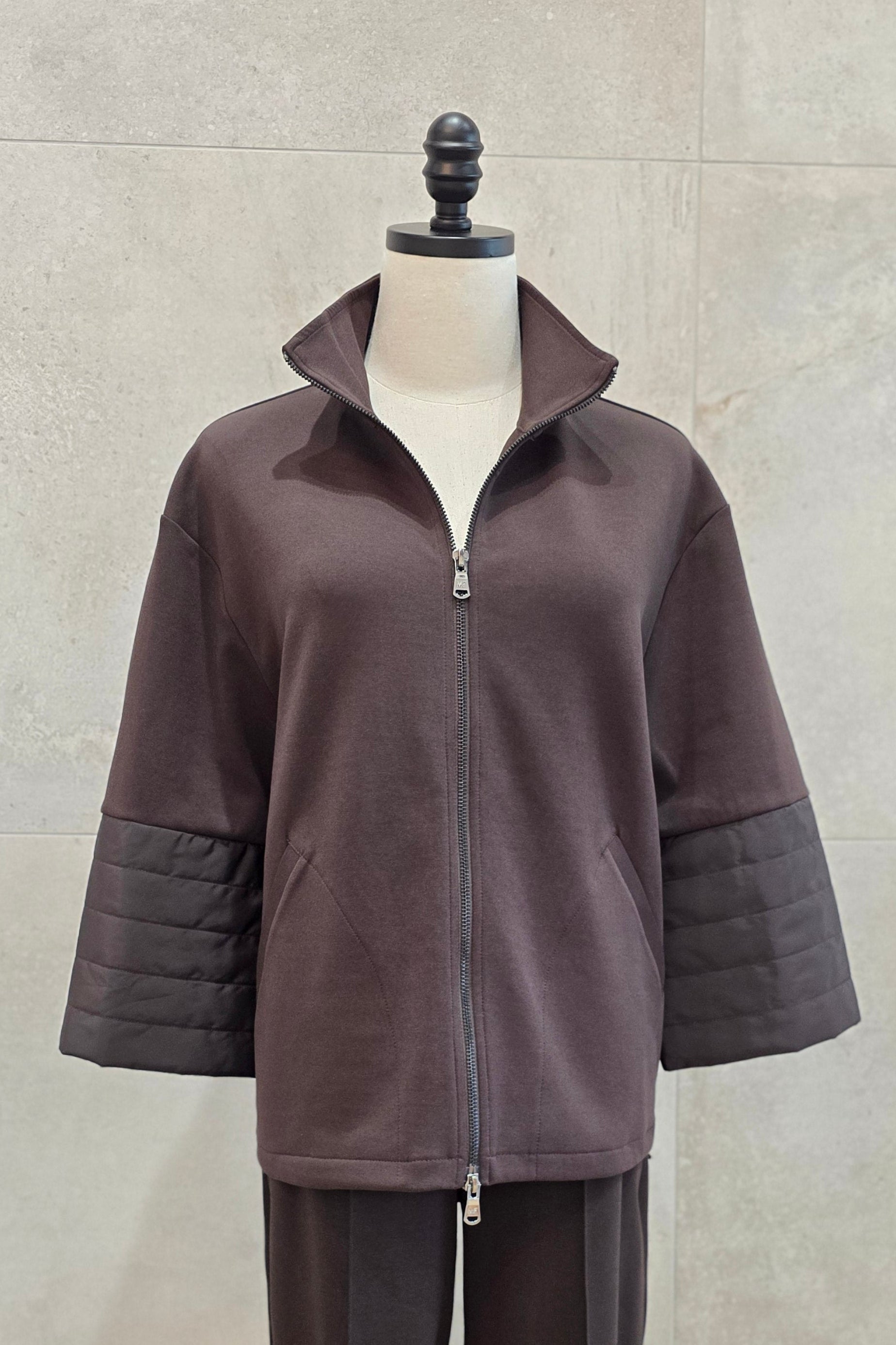 Puffer Sleeve Jersey Jacket
