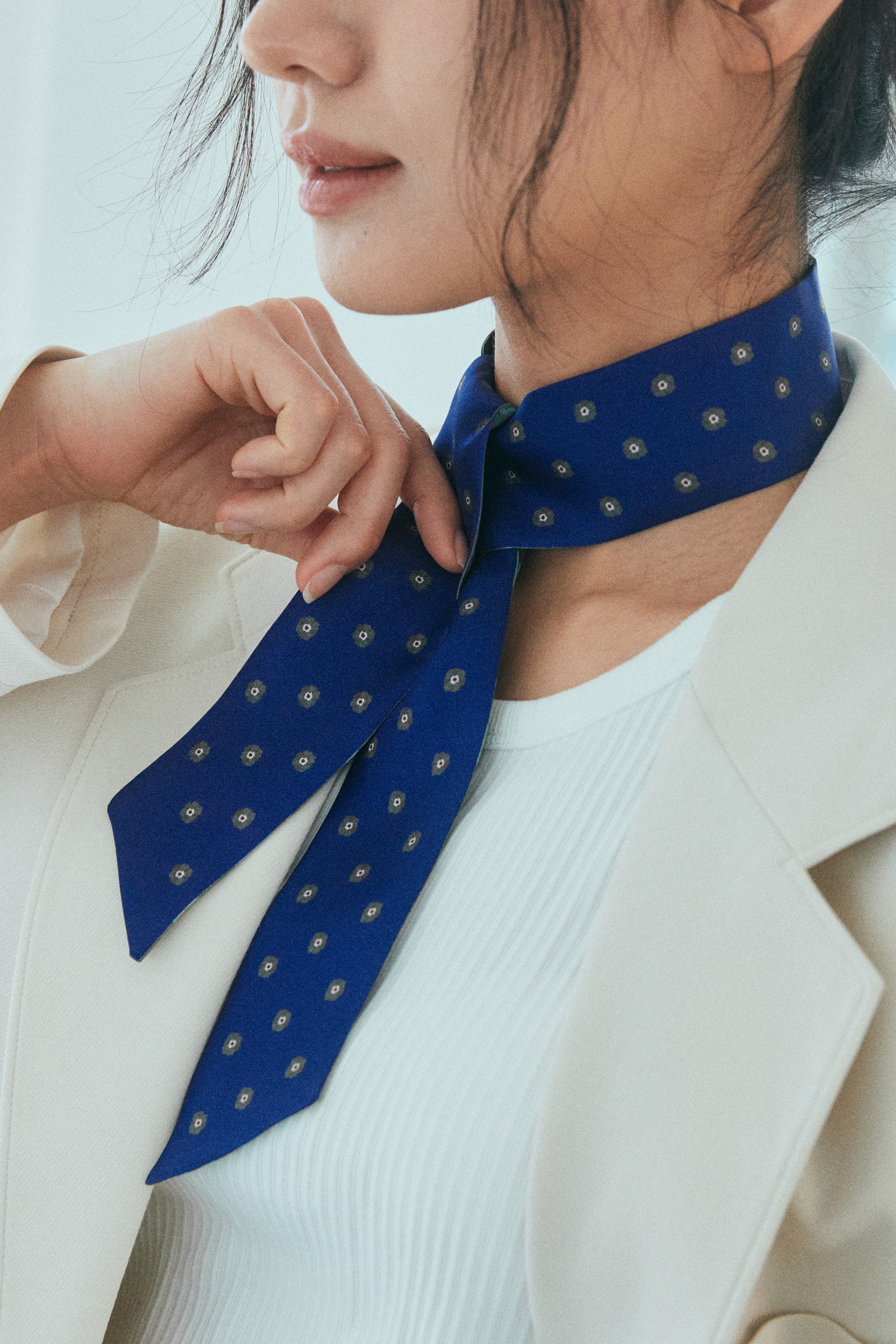 Twilly Silk Ribbon Scarf Short
