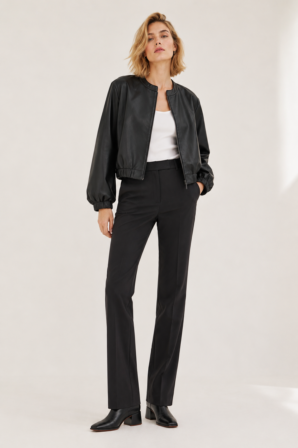 Ponte Pintuck Slim Fit Pants