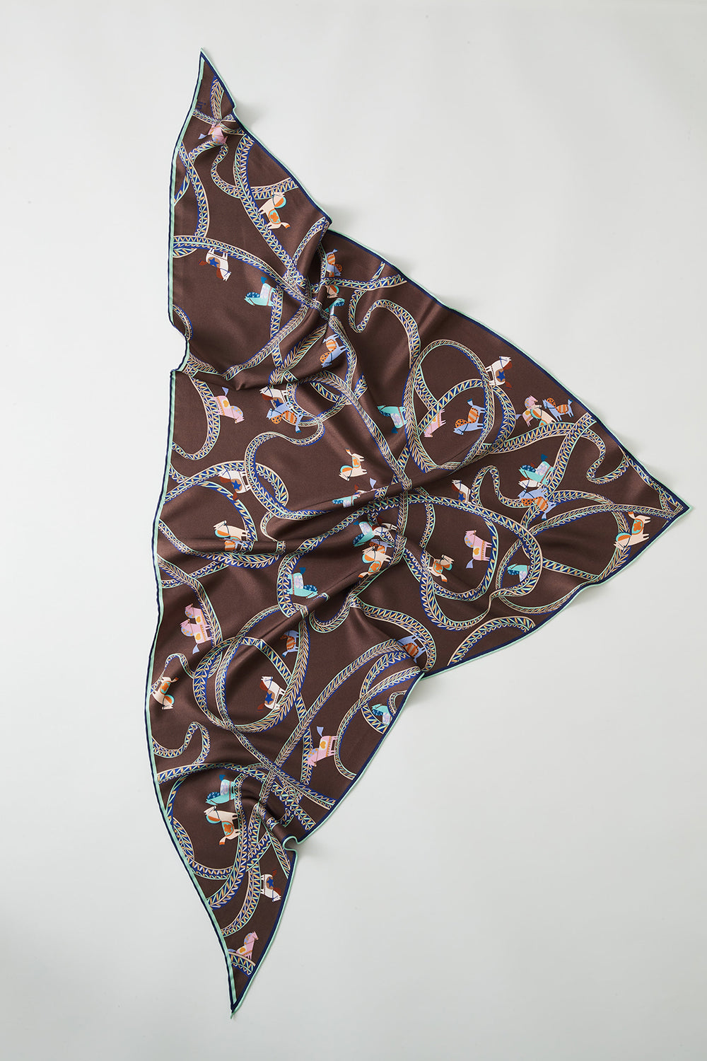 Equine Triangle Silk Scarf