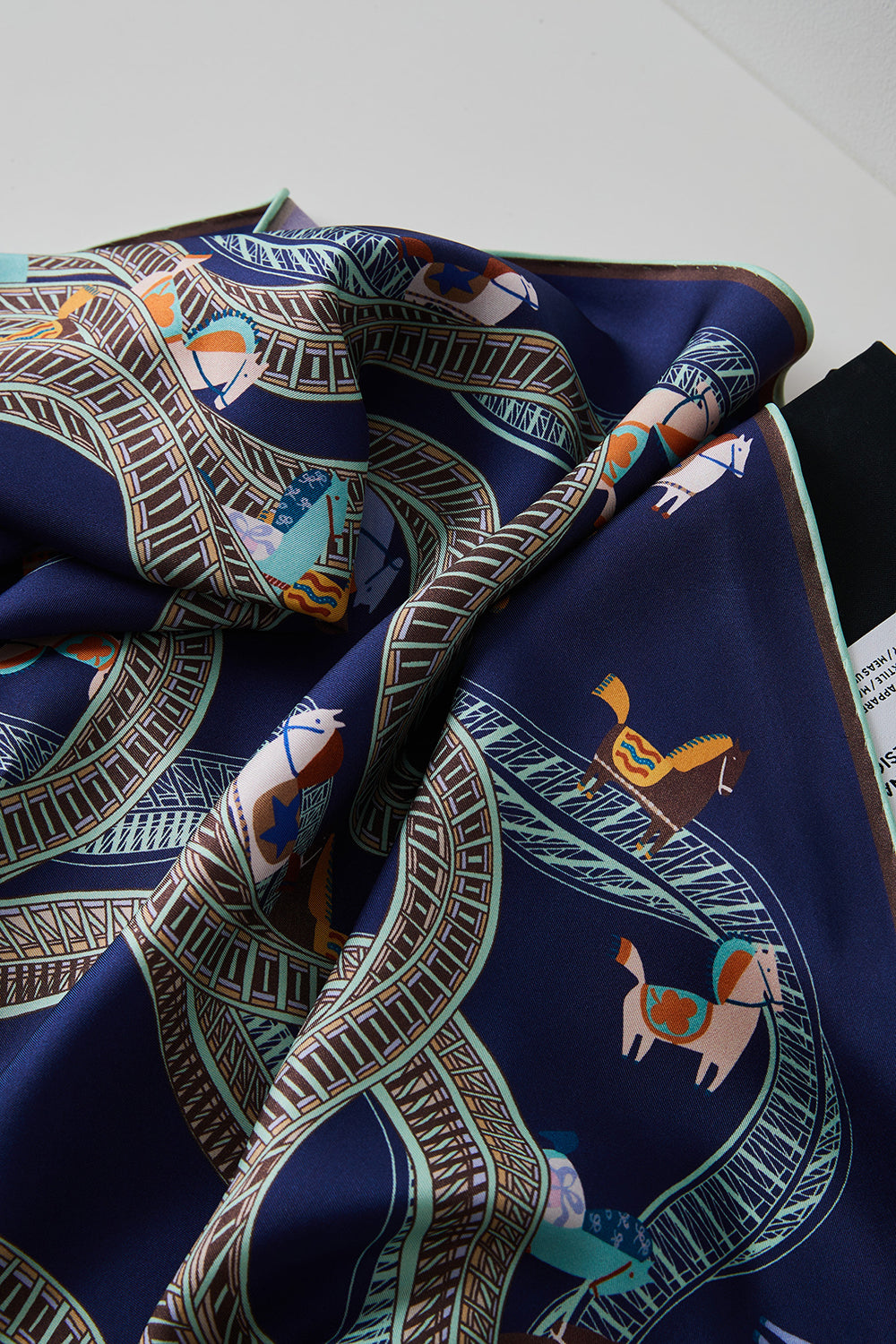 Equine Triangle Silk Scarf