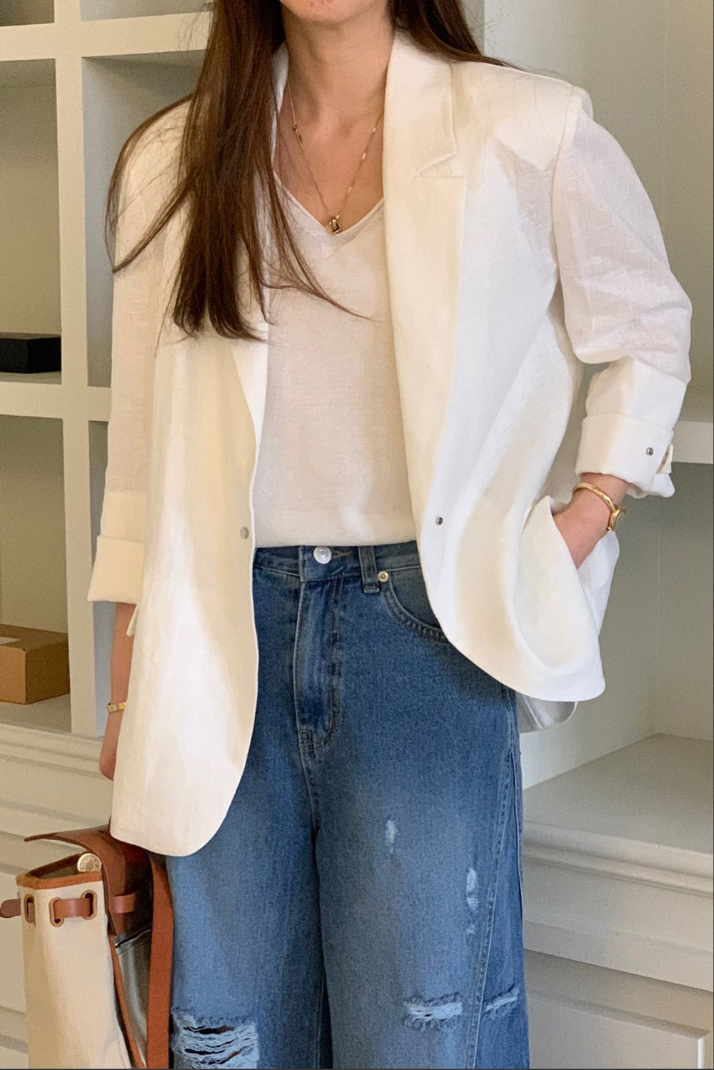 Mallory Linen Blazer