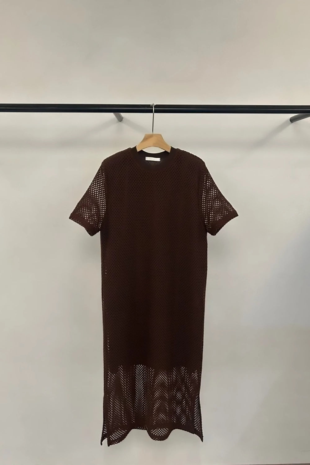 Perforated Overlay Dress