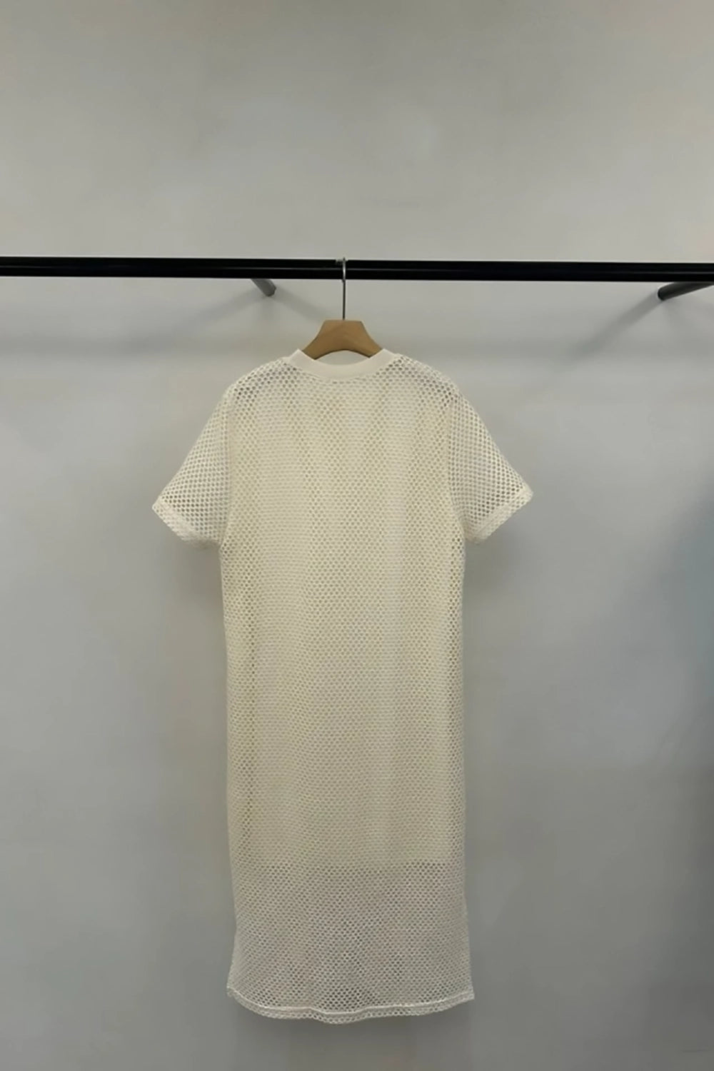 Perforated Overlay Dress