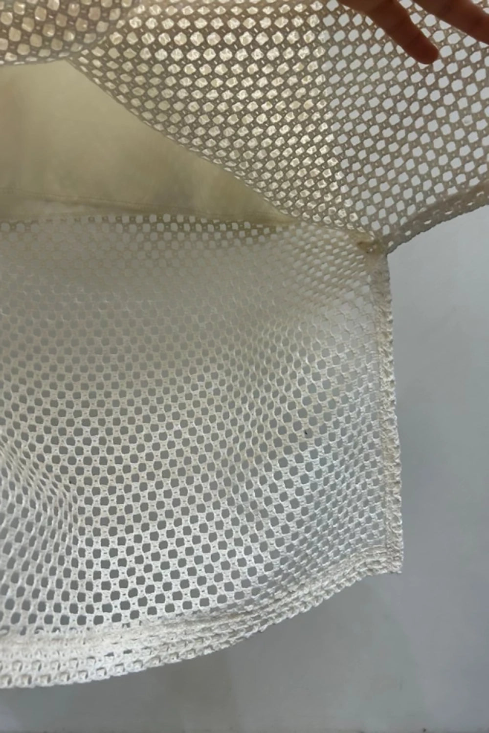 Perforated Overlay Dress