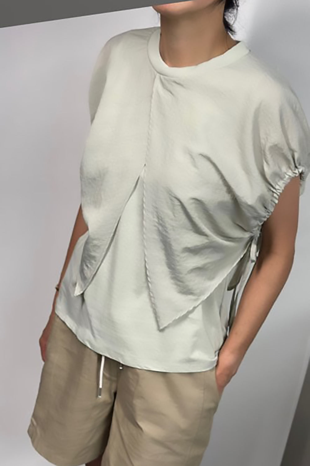 Alexa Tie Overlay Shirt