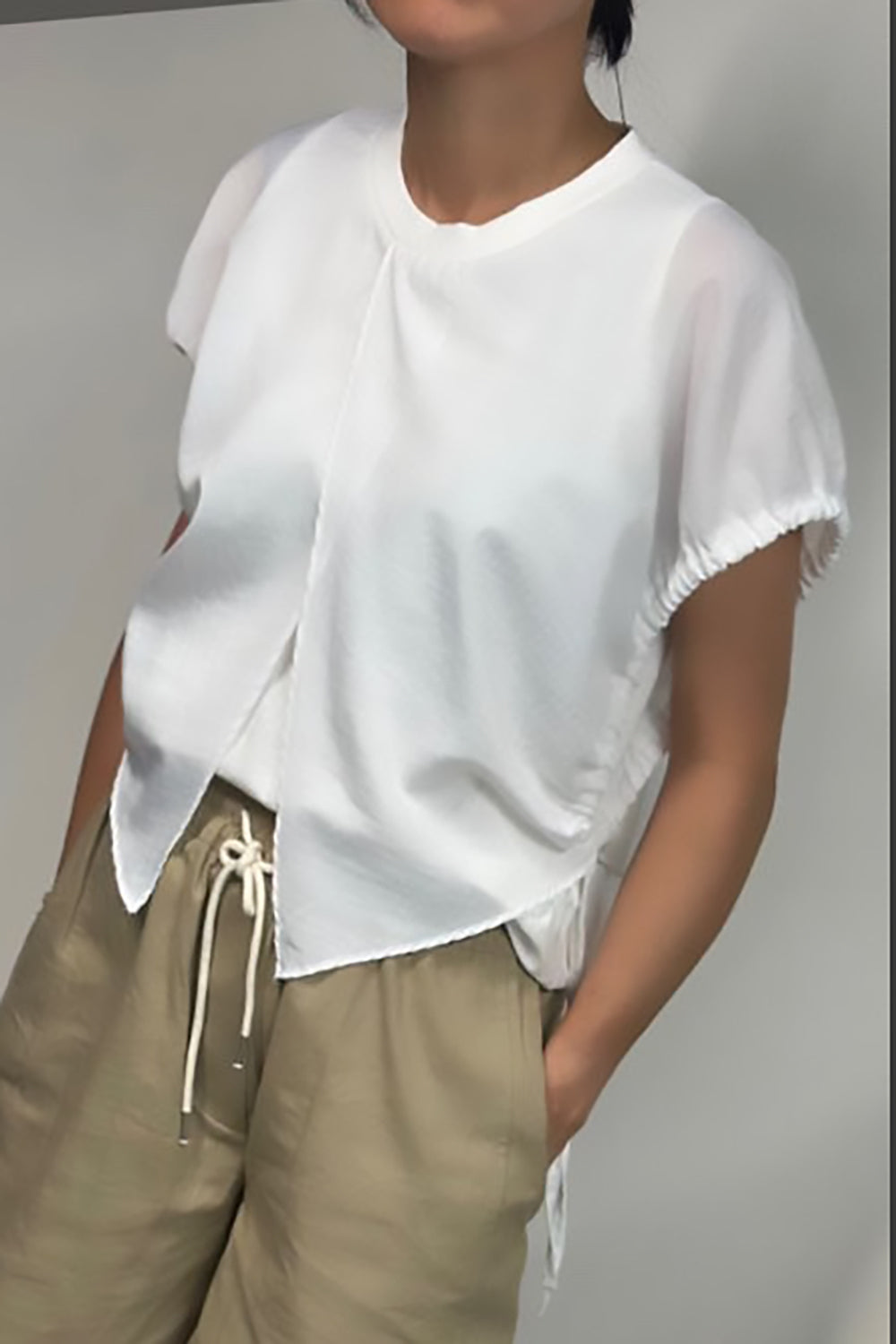 Alexa Tie Overlay Shirt