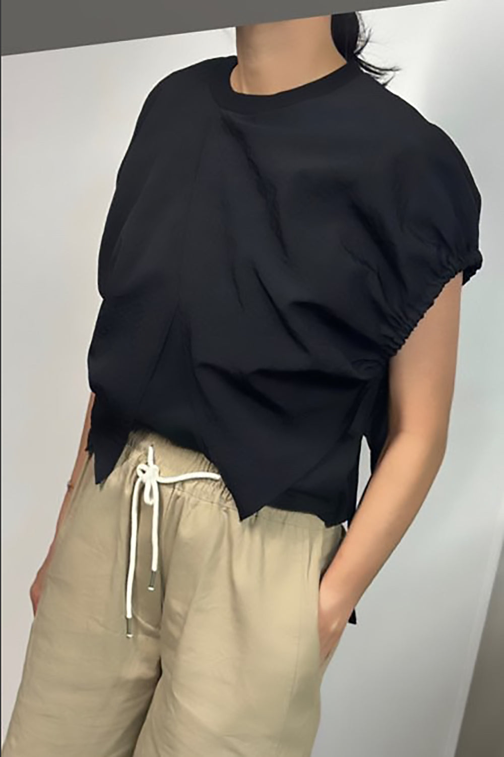 Alexa Tie Overlay Shirt