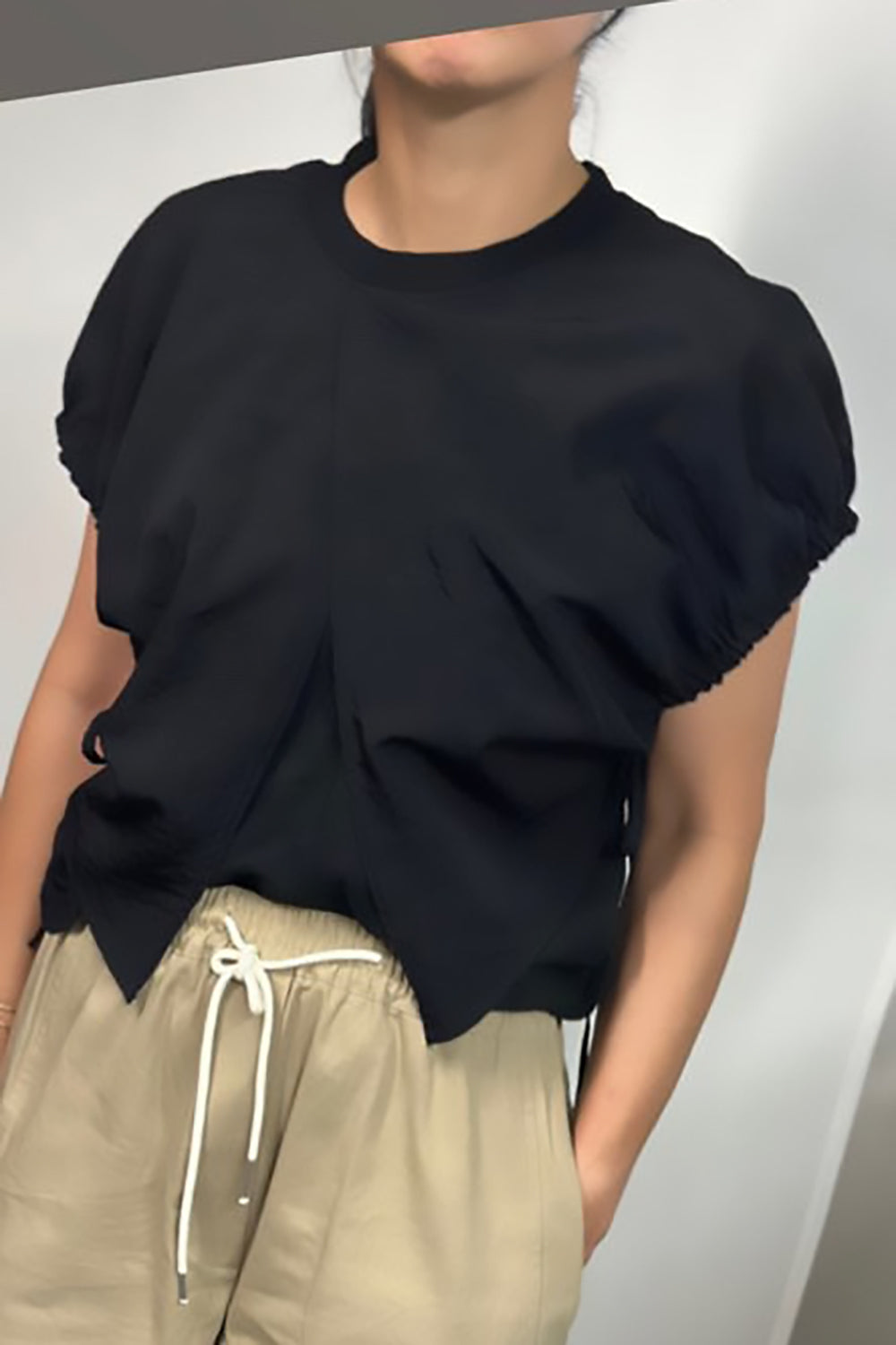 Alexa Tie Overlay Shirt