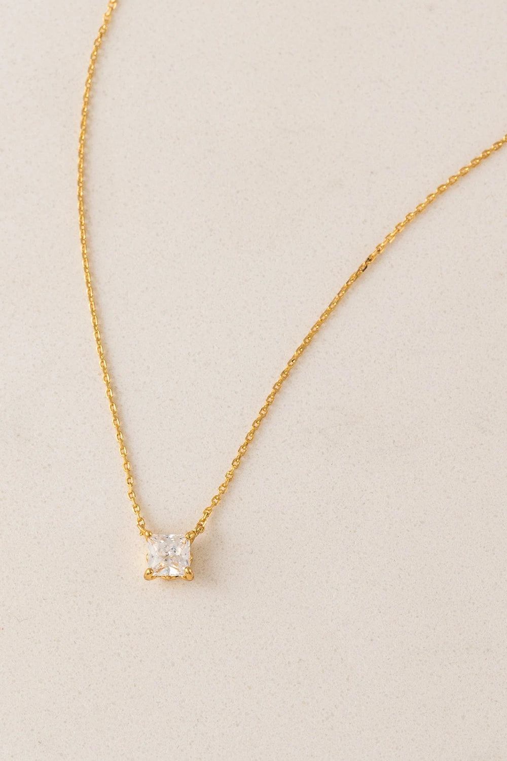 Alpha Square Necklace