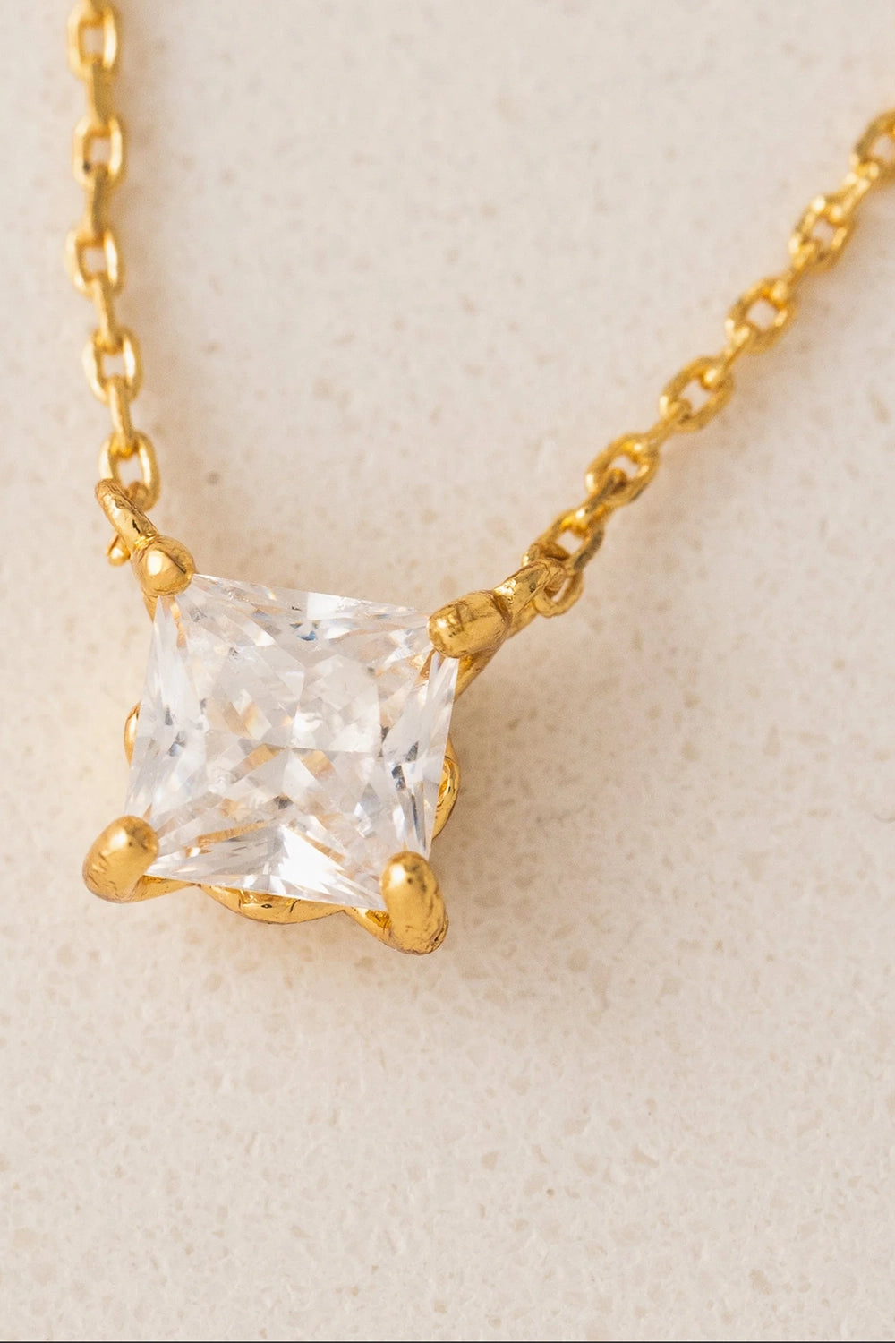 Alpha Square Necklace