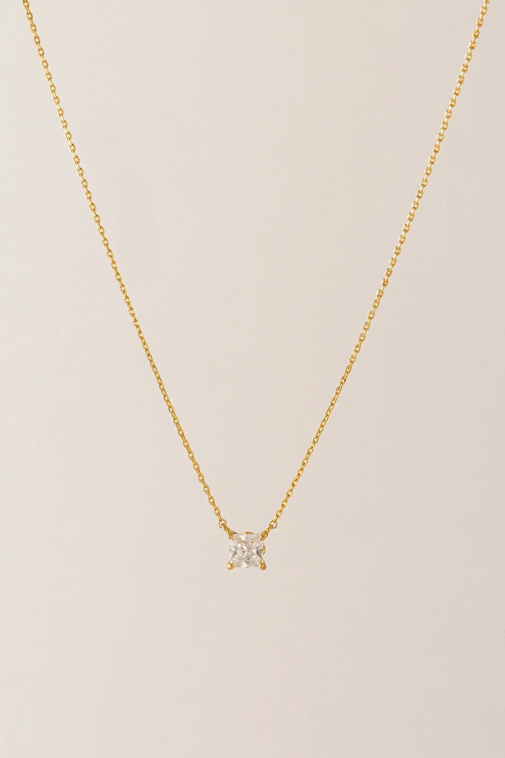 Alpha Square Necklace