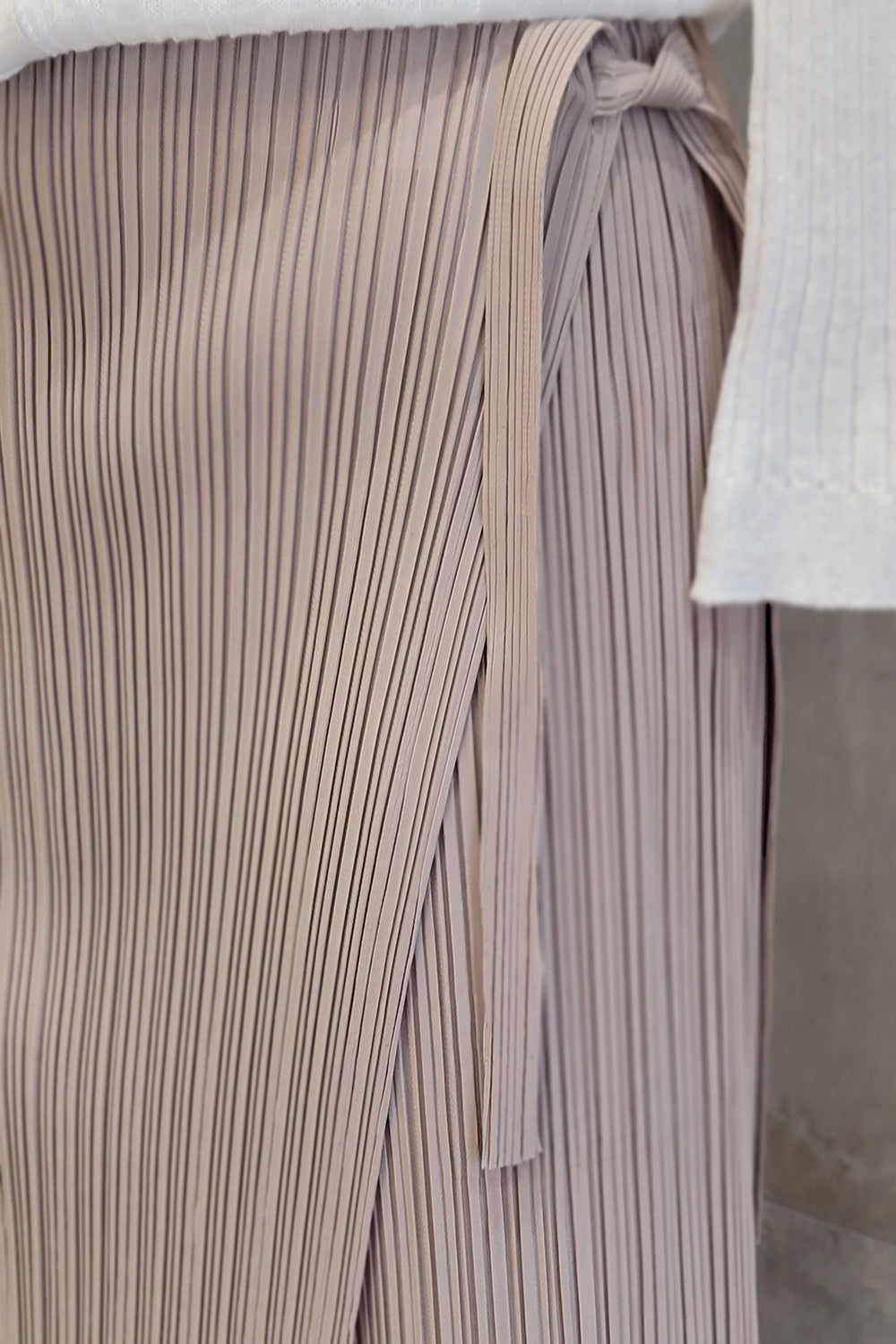 Wrap Detail Pleated Pants