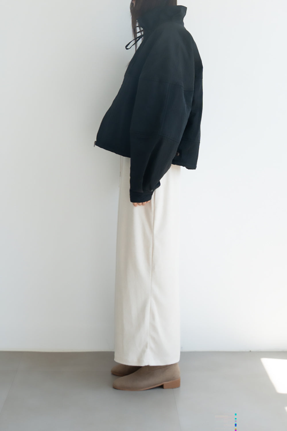 Balloon Sleeve Blouson Jacket