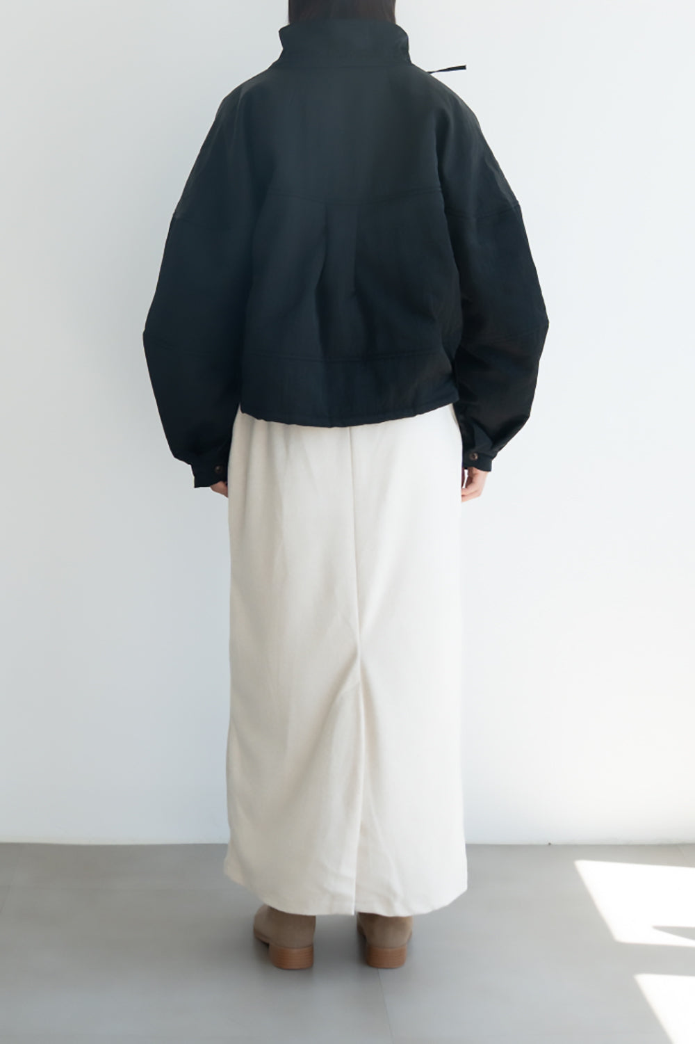 Balloon Sleeve Blouson Jacket