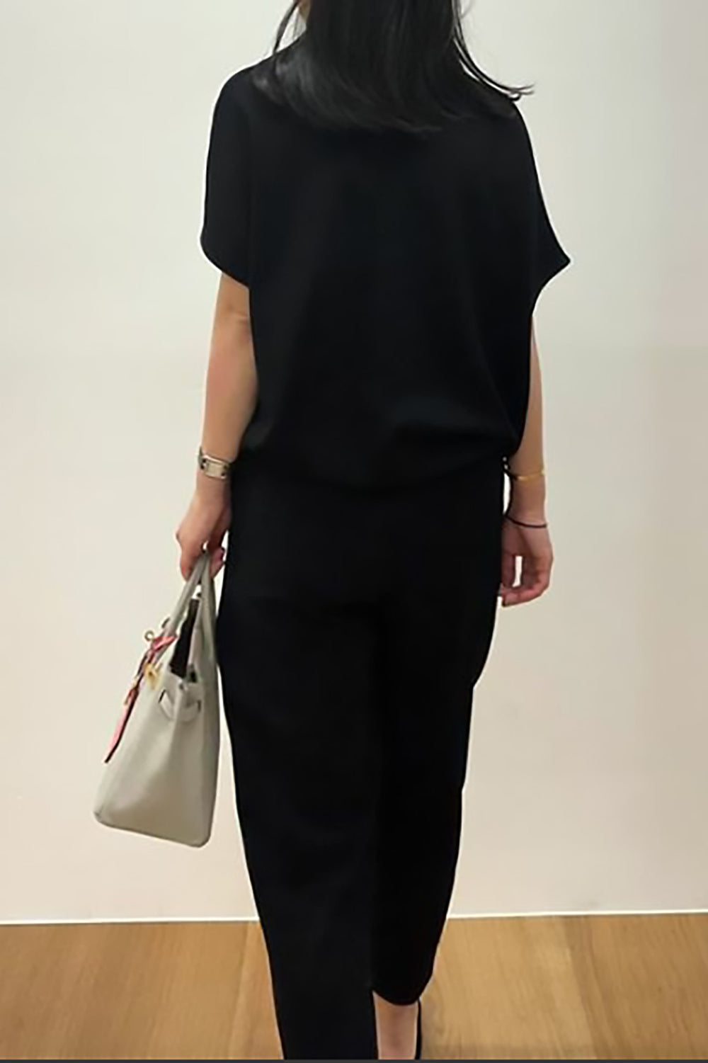 Crinkle Short Sleeve Pants Set