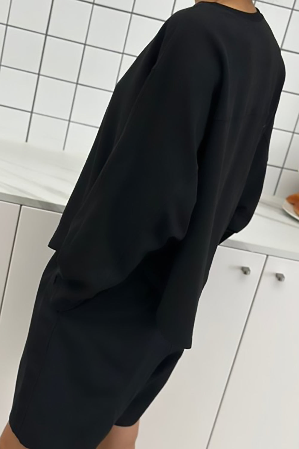 Macie Curved Hem Sweatshirt