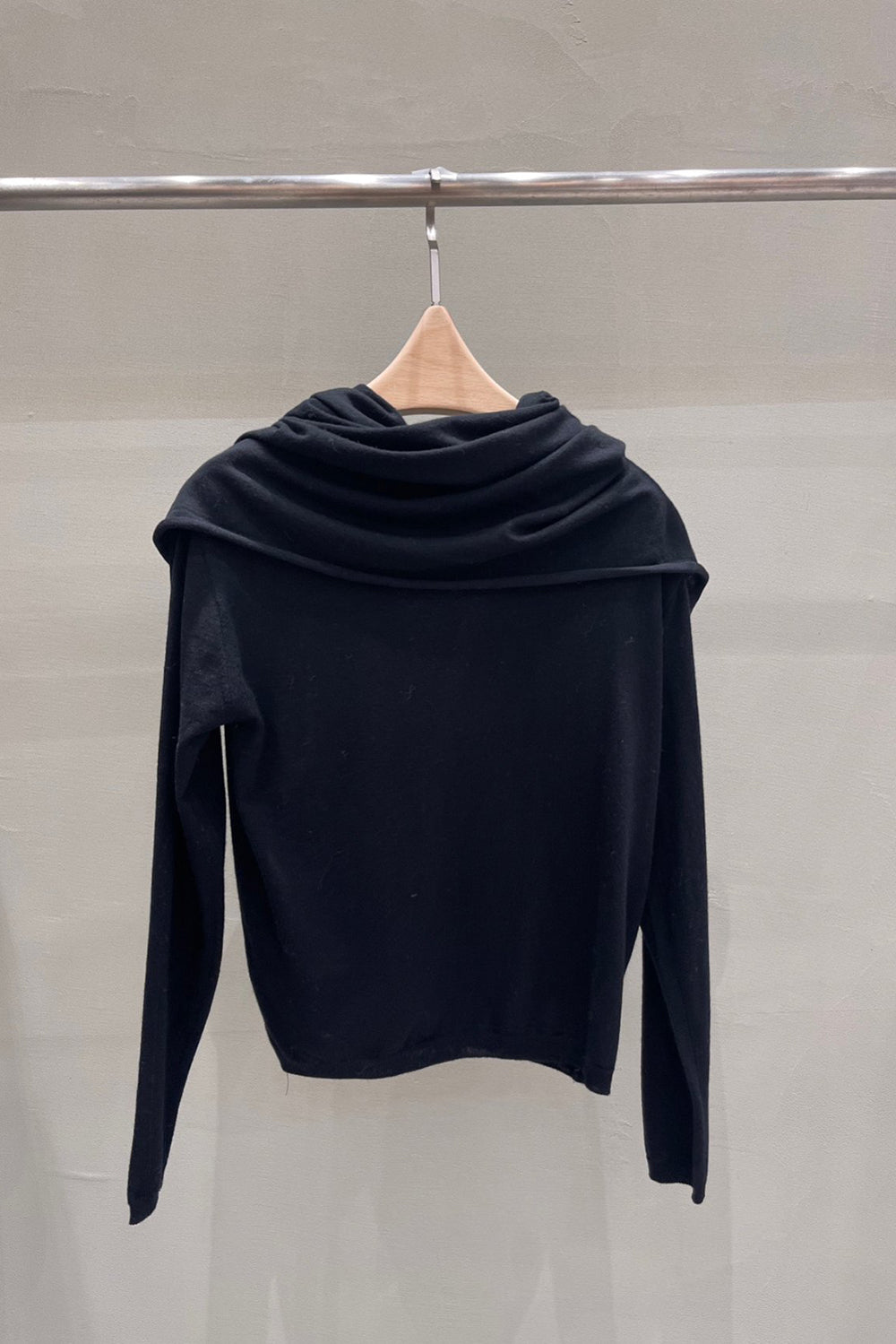 Wool Scarf Knit Top