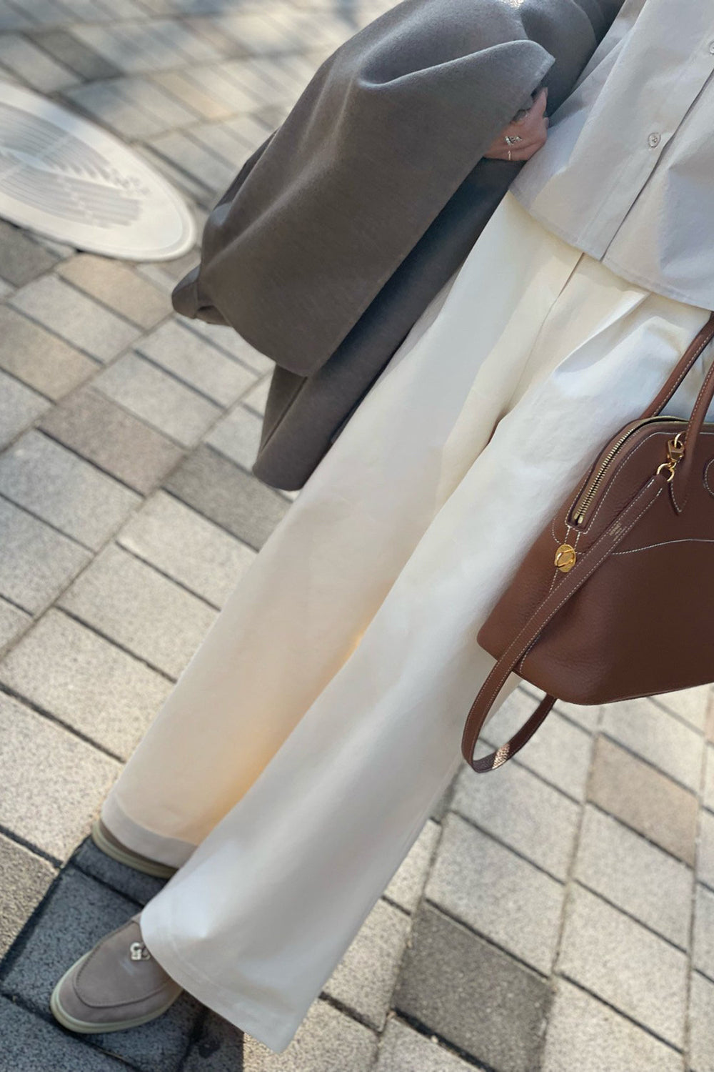 Camille Front Pleat Wide Pants