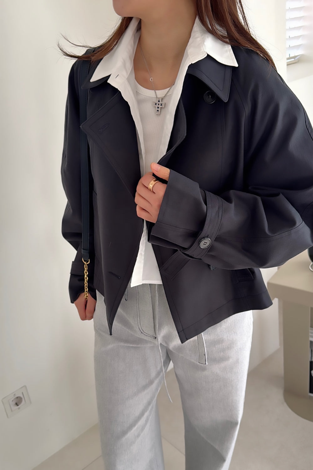 Cara Short Trench Coat