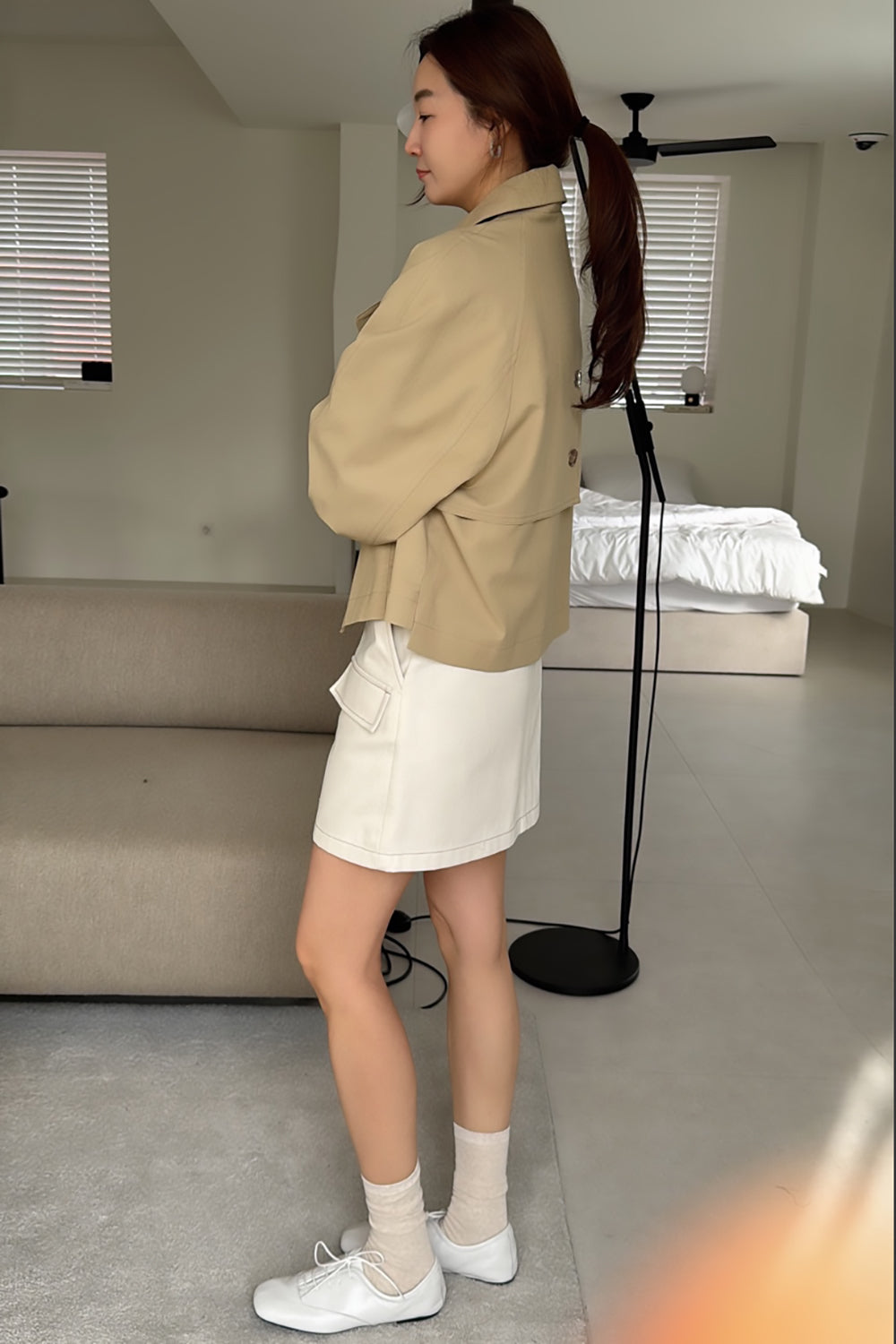Cara Short Trench Coat