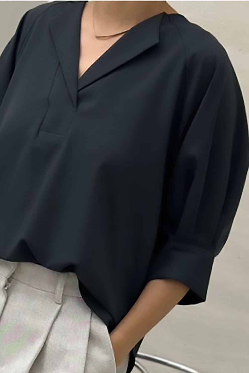 Lumi Split Front Blouse