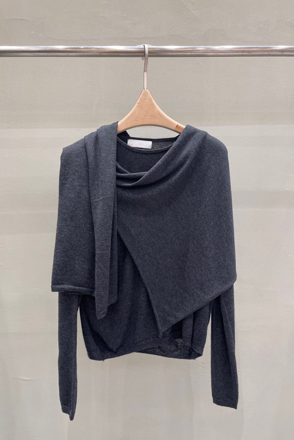 Wool Scarf Knit Top