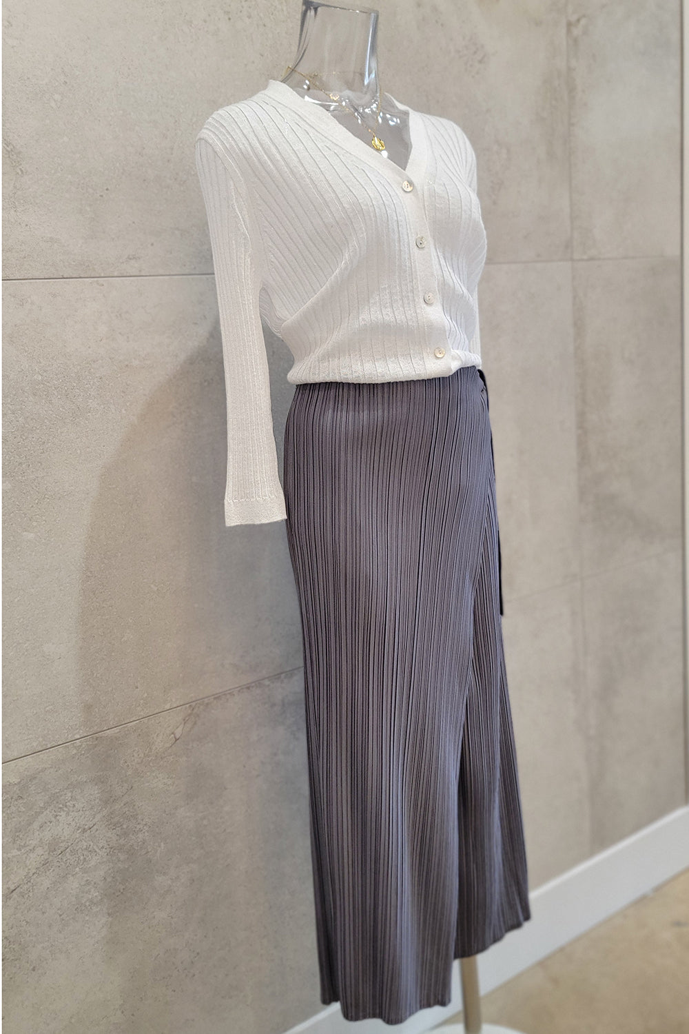 Wrap Detail Pleated Pants