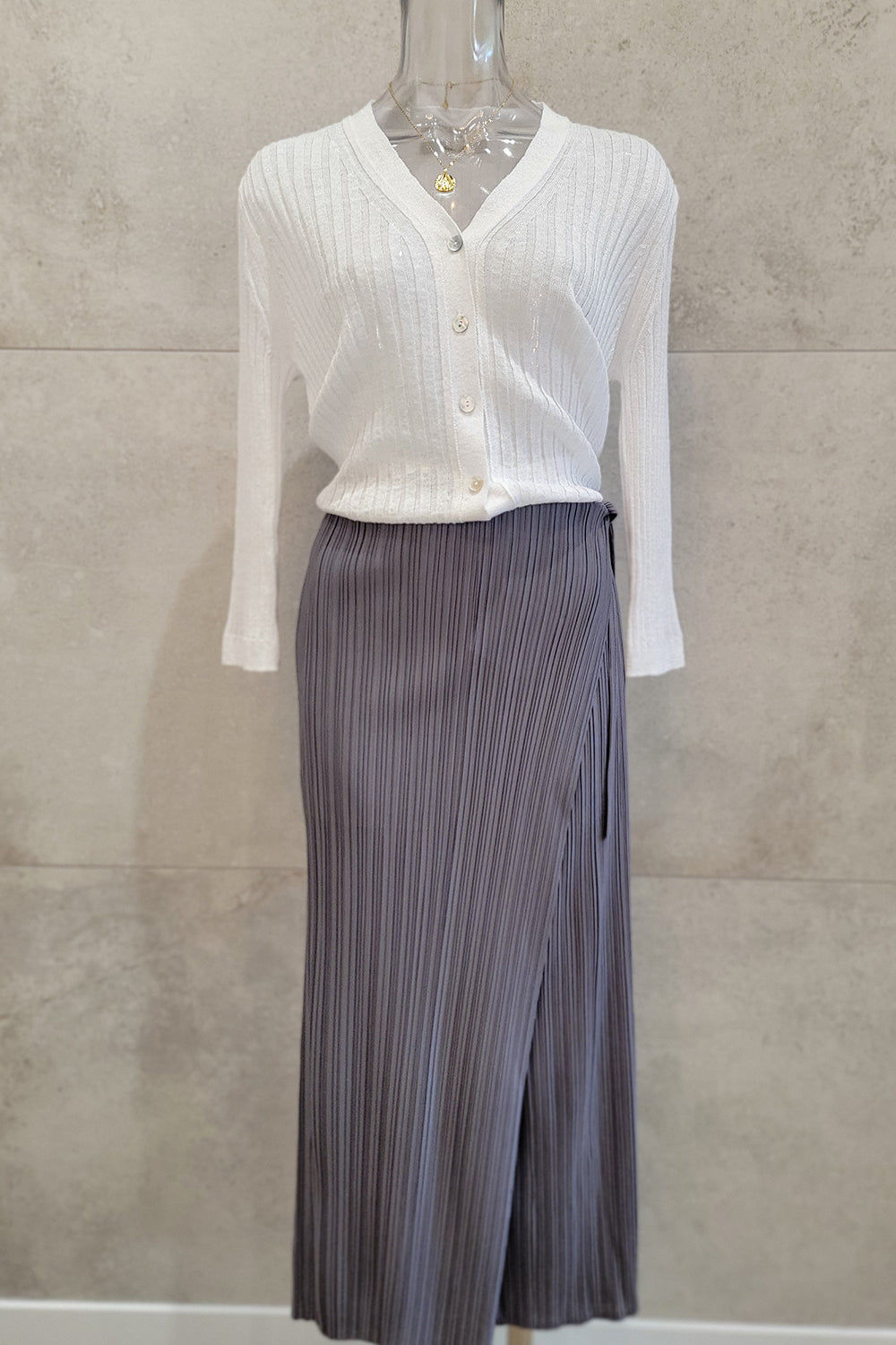 Wrap Detail Pleated Pants