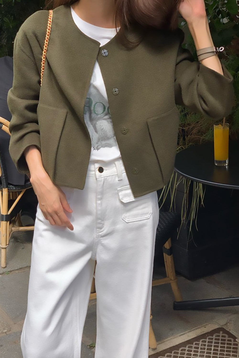 Collarless Handmade Jacket