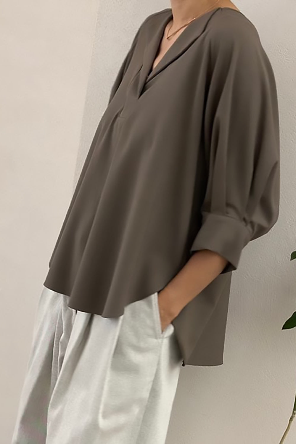 Lumi Split Front Blouse