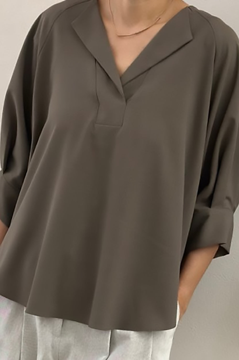 Lumi Split Front Blouse