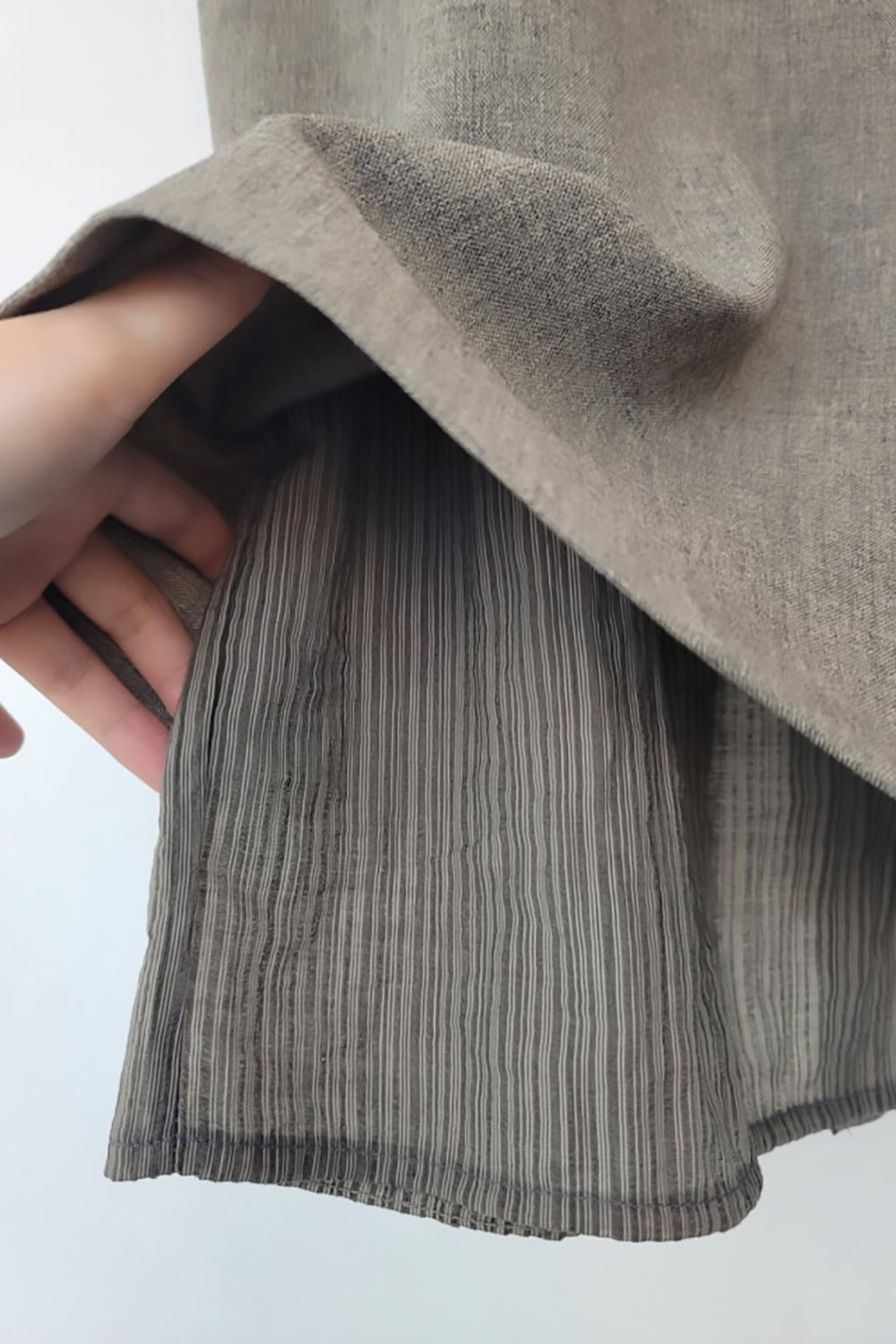 Layered Trim Column Skirt