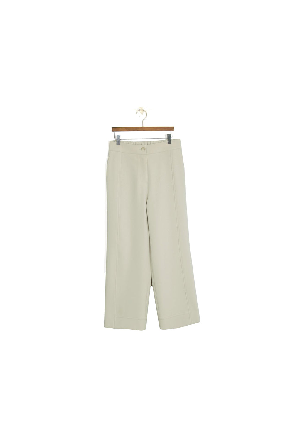 Seam Detail Semi Wide Pants