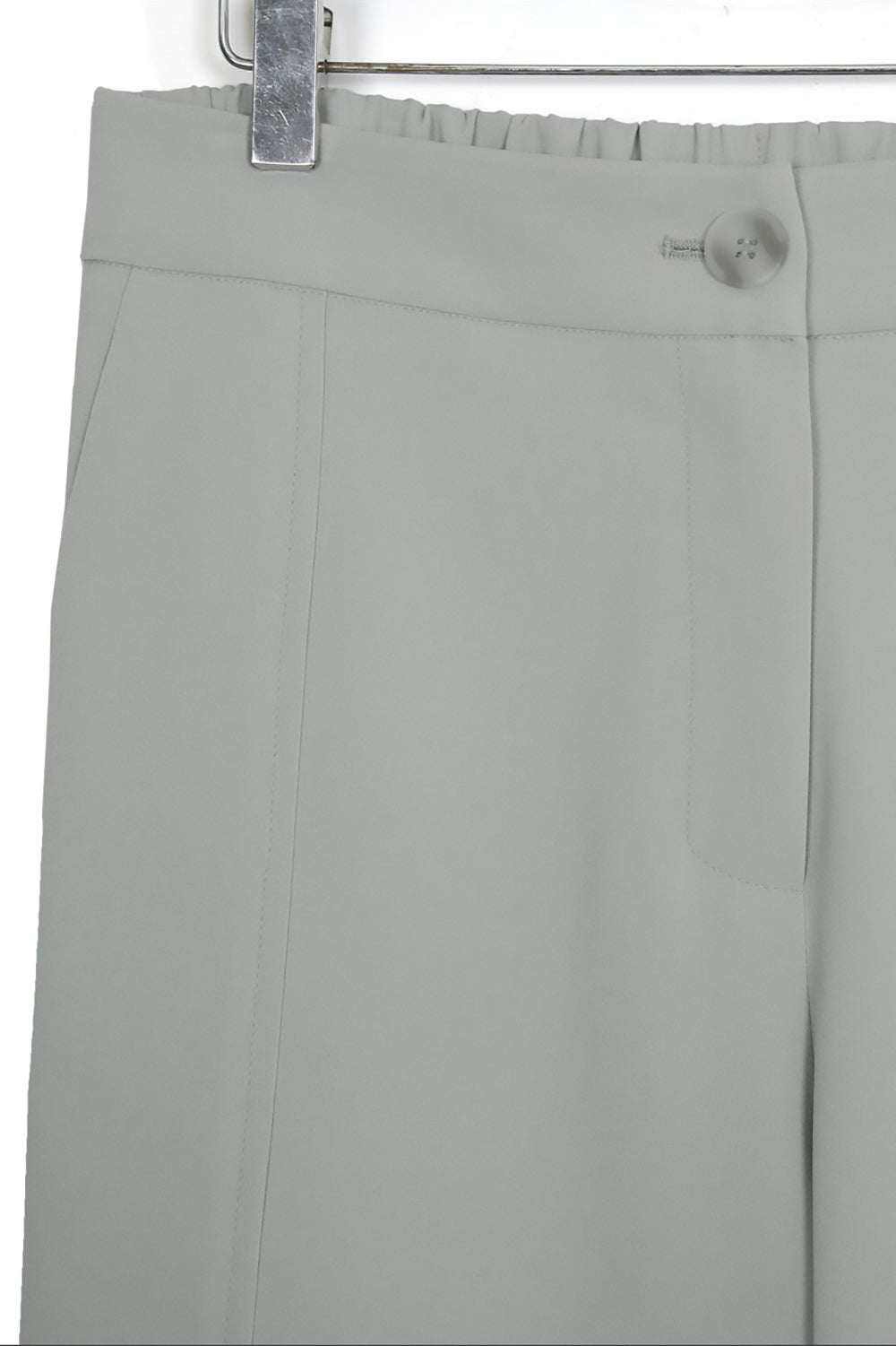 Seam Detail Semi Wide Pants