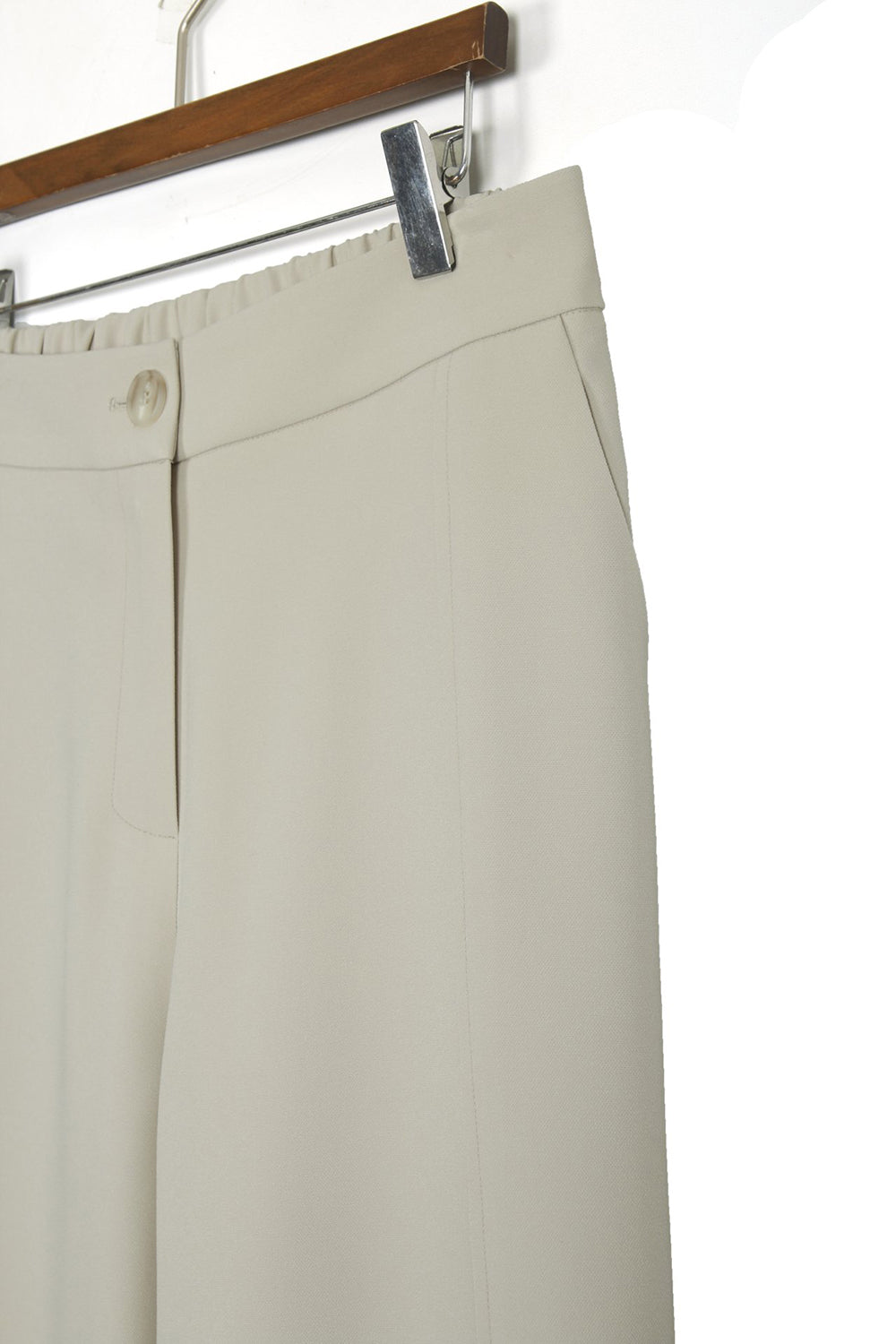 Seam Detail Semi Wide Pants