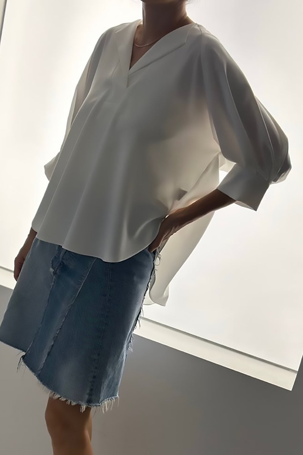 Lumi Split Front Blouse