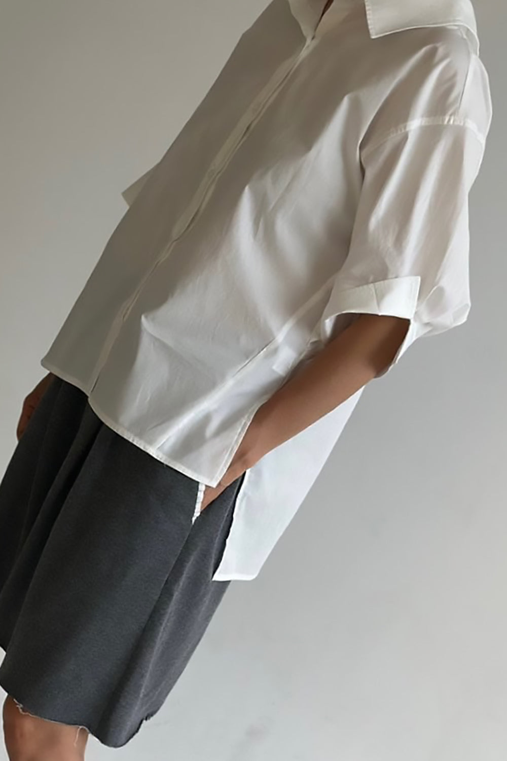 Tie Back Button-Up Blouse