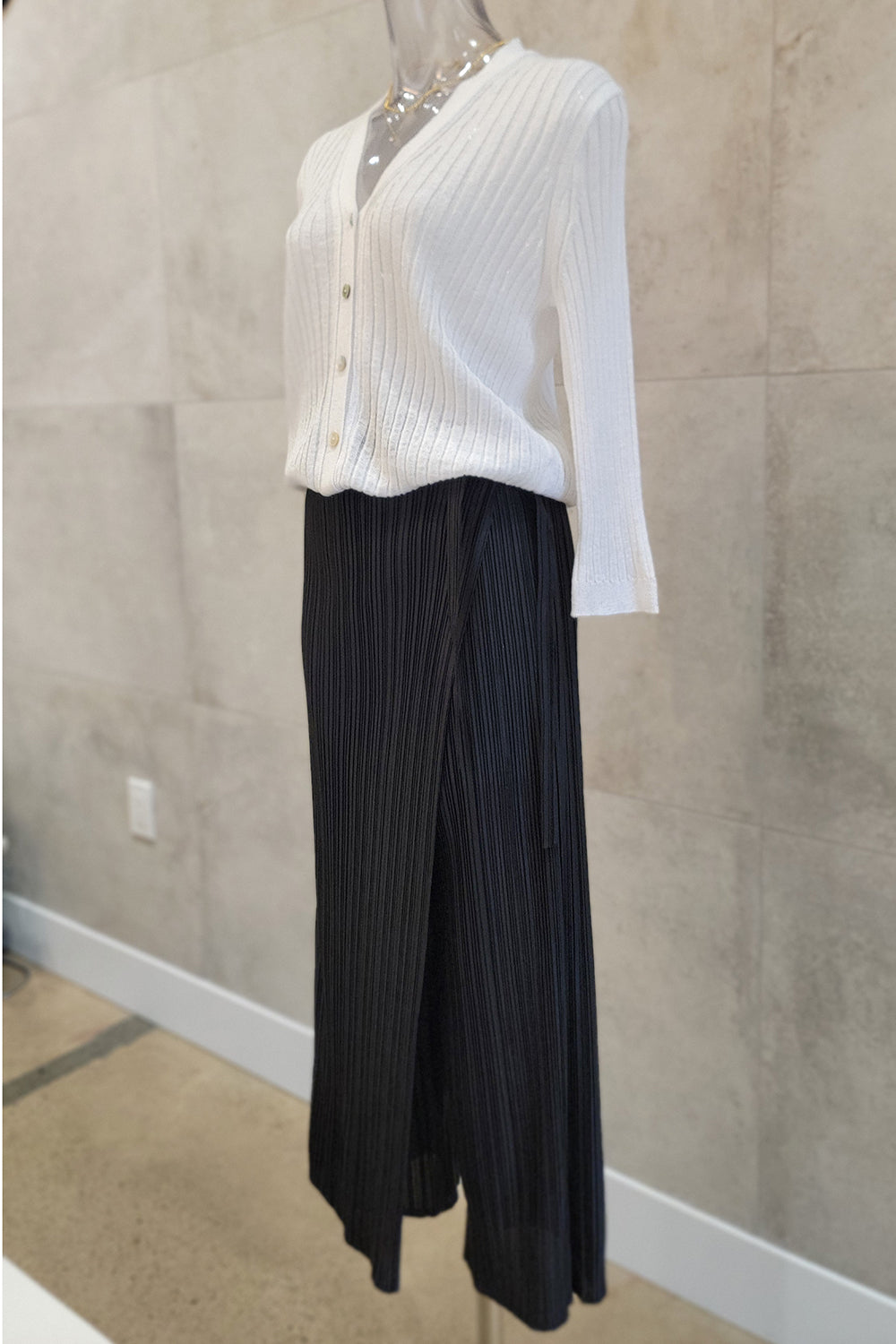 Wrap Detail Pleated Pants