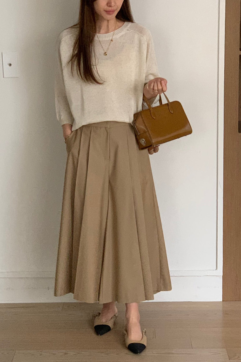 Relaxed Fit Linen Sweater