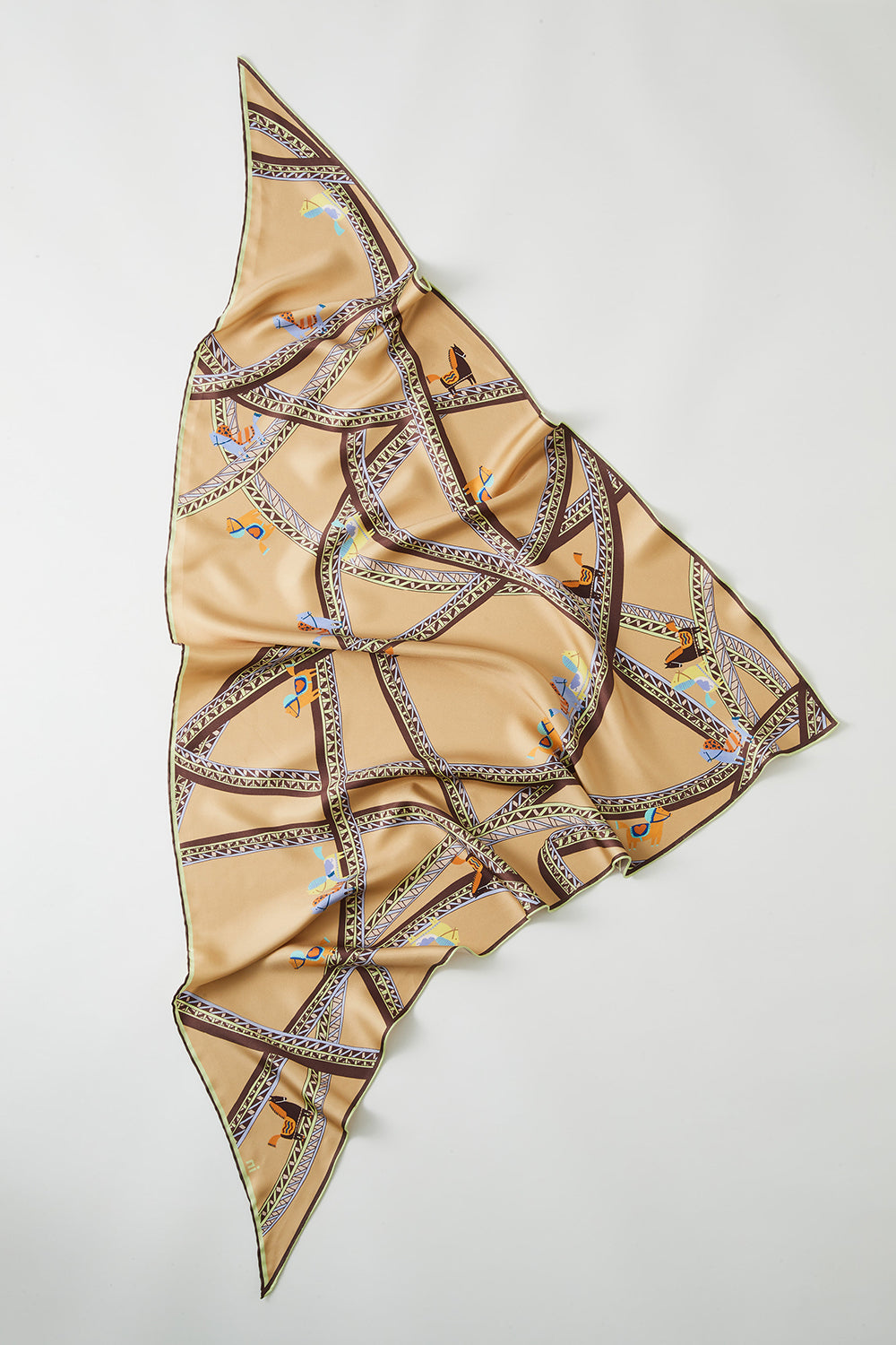 Equine Triangle Silk Scarf
