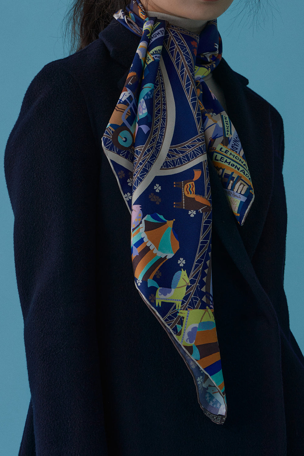 Fête Square Silk Scarf