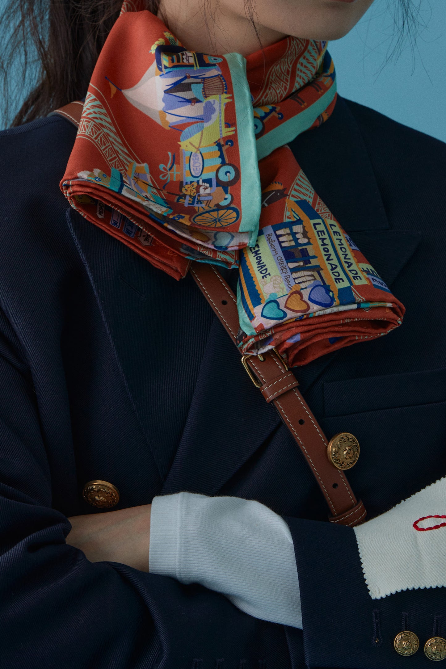 Fête Square Silk Scarf