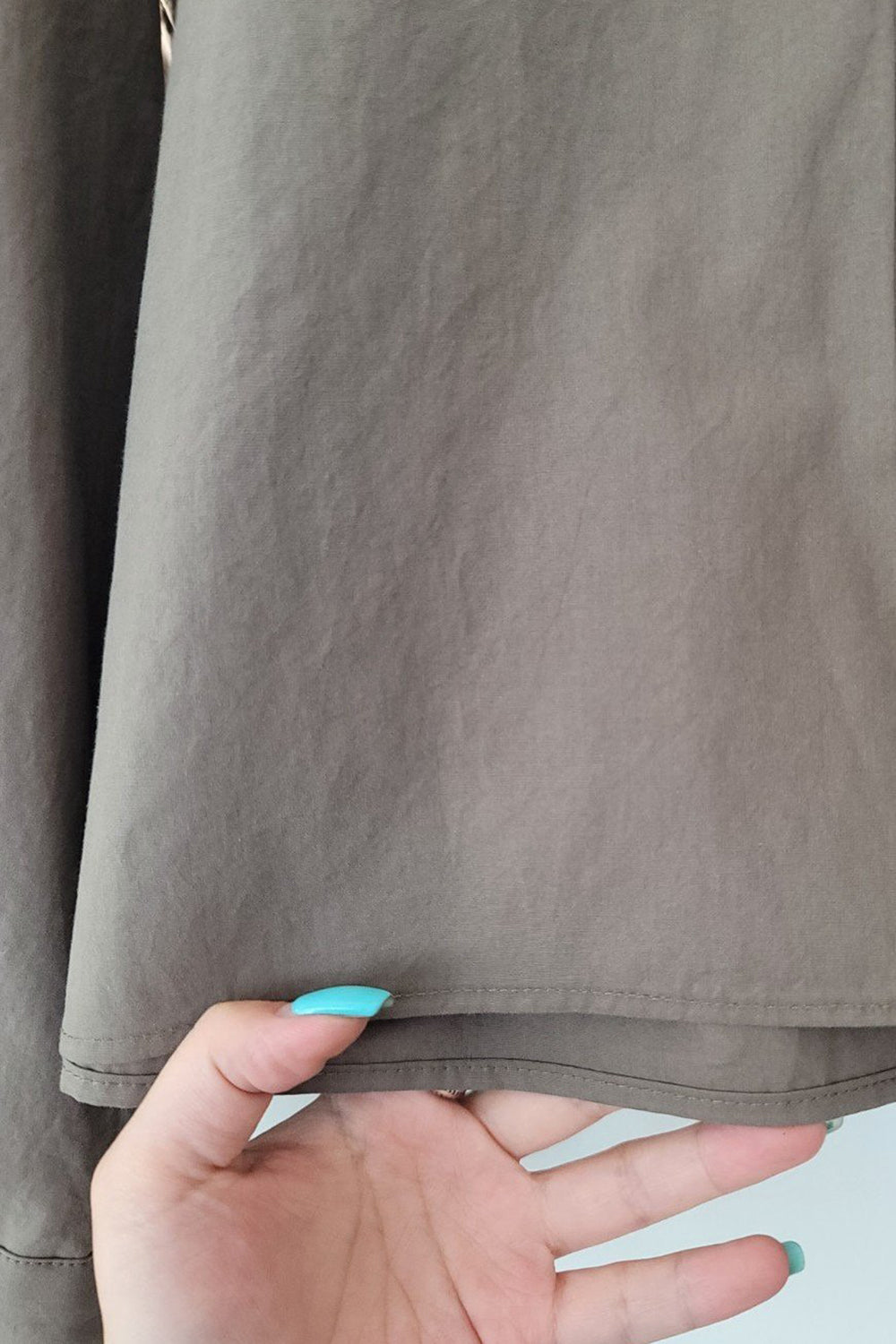 Box Pleat Button-Up Shirt