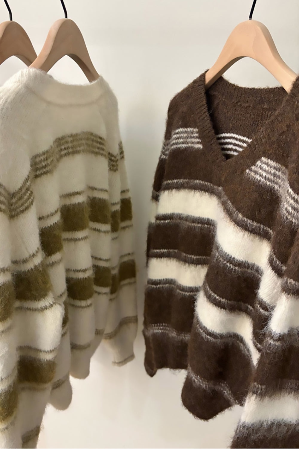 Brushed Striped Sweater