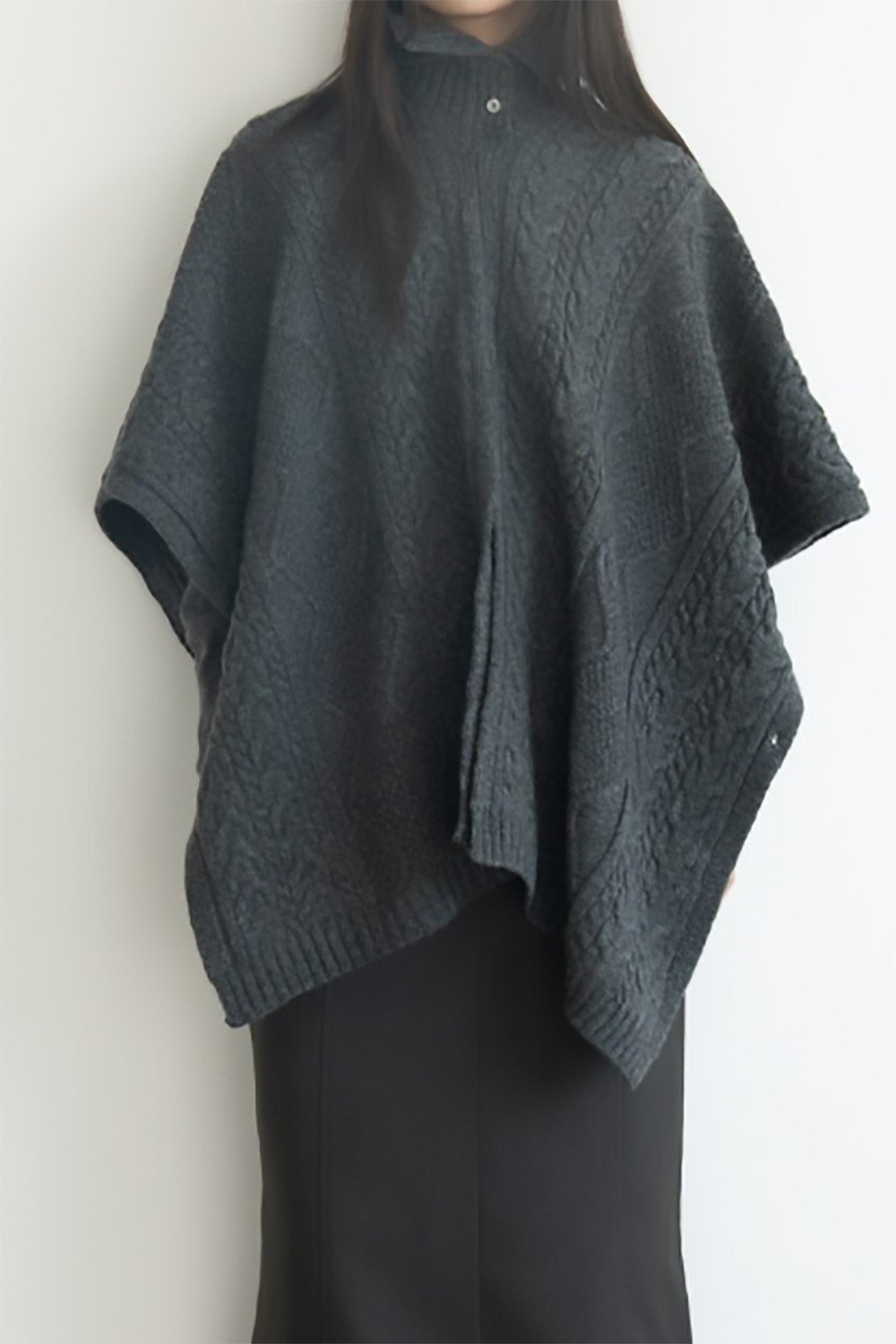 Cable Poncho Sweater