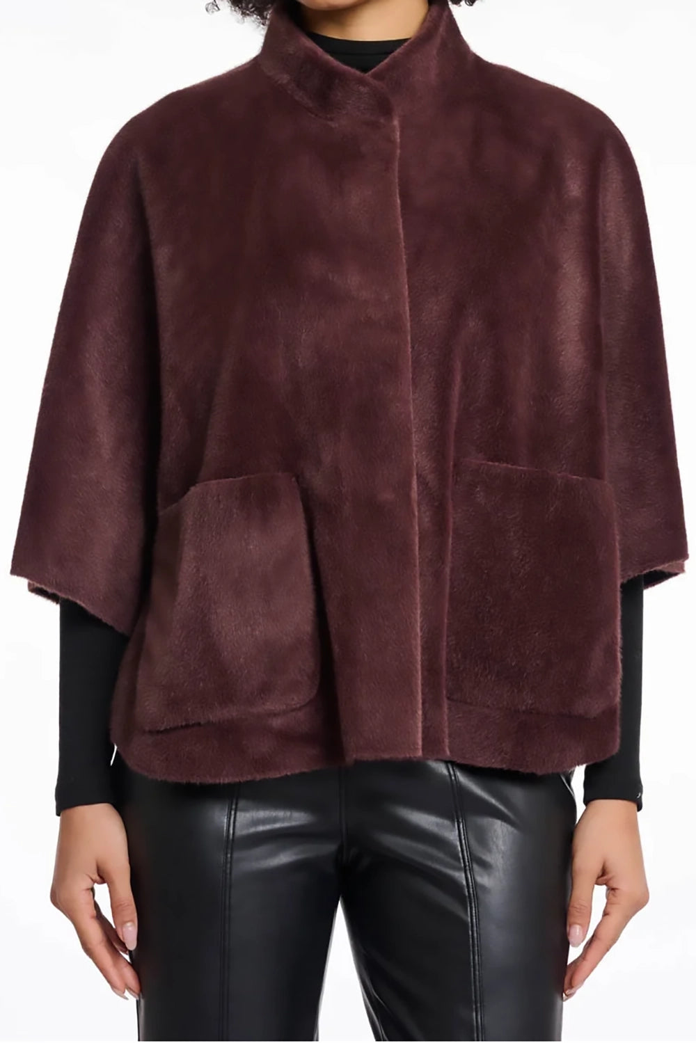 Dewi Faux Fur Cape