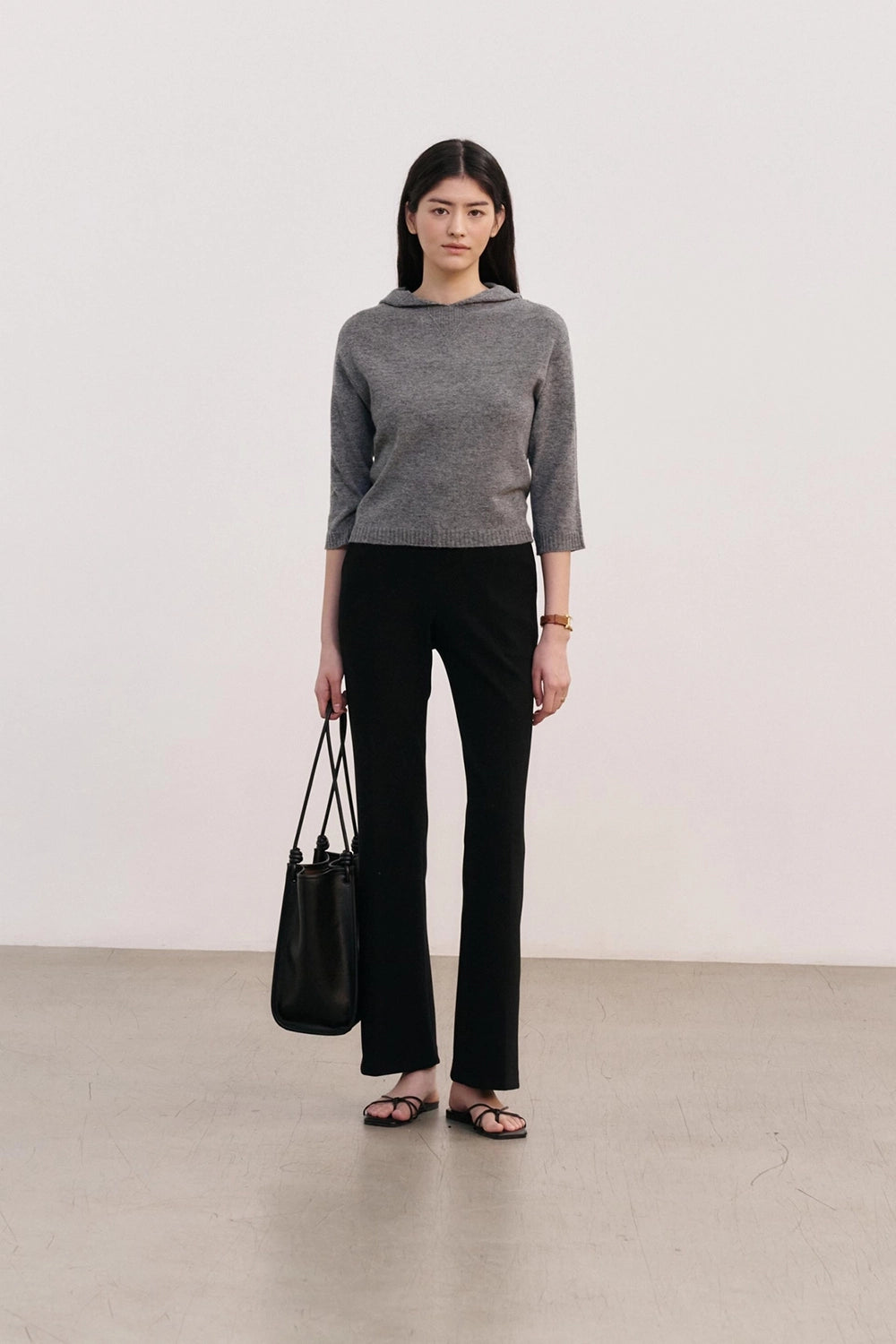 Cashmere Blend Hooded Sweater
